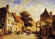 unknow artist European city landscape, street landsacpe, construction, frontstore, building and architecture. 317 Germany oil painting artist